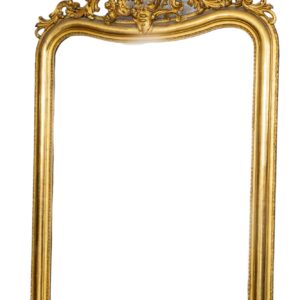 Espejo de madera y estuco s. XIX