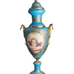 Jarrones de porcelana tipo Sevres