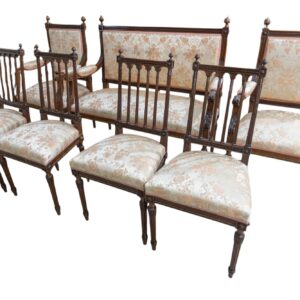 Sillería de caoba de palitos